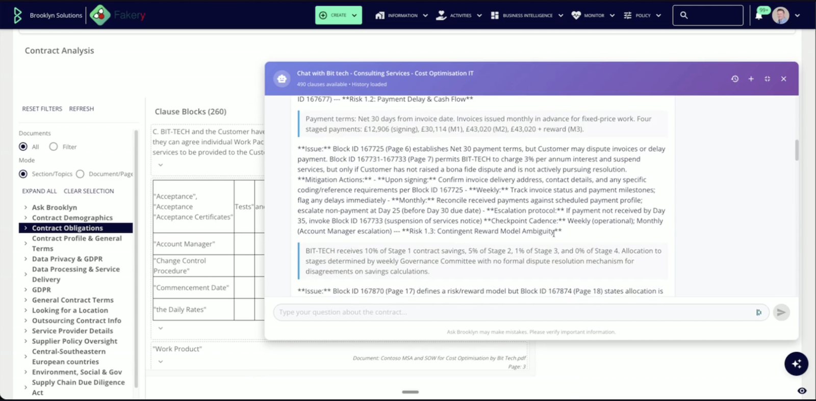 AI Contract Risk Analysis